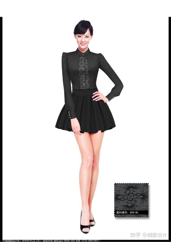 现代简约休闲风酒吧促销员工作服设计 知乎