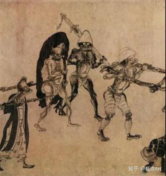 時代物　中国古画 山水珍宝博物馆-中国古代绘画中的鬼长什么样？ - 知乎
