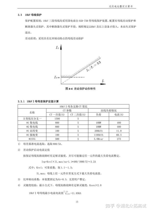 光伏电站保护整定计算书 - 知乎