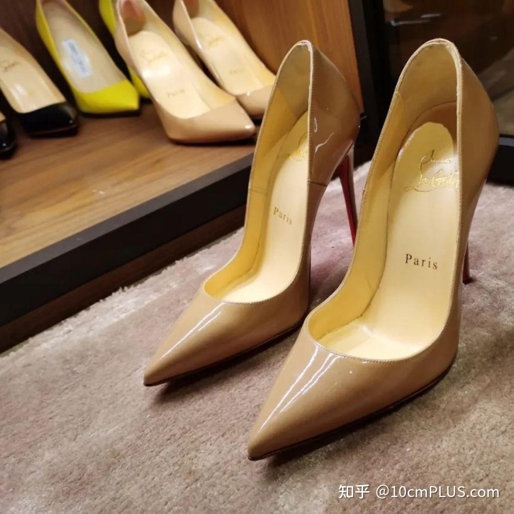 红底鞋clsokate经典款漆皮裸色黑色