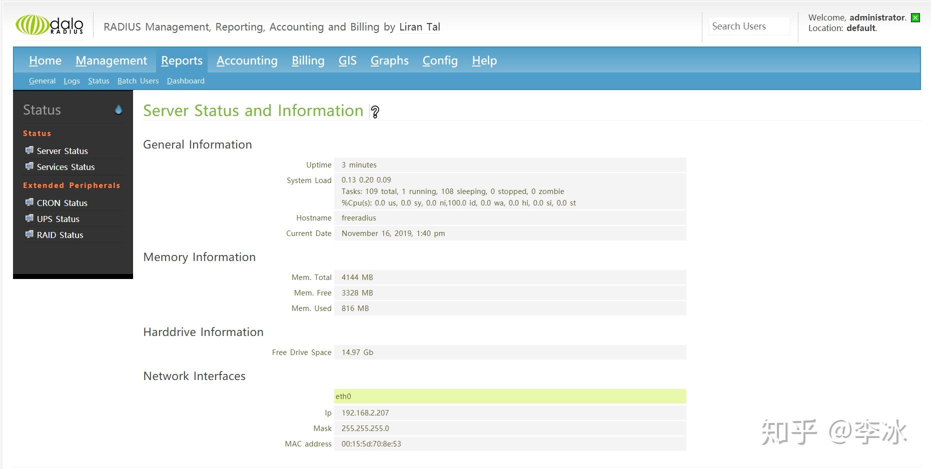 CentOS8 FreeRadius Mysql8 0 daloRadius Radius Centos8 freeradius mysql8 0 daloradius radius