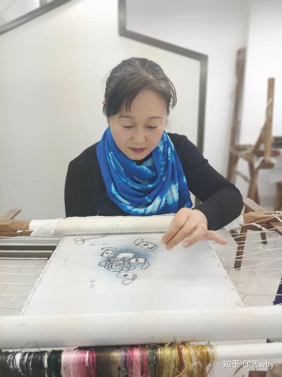 疫外线上展姚惠芬不重复自己的苏绣艺术家