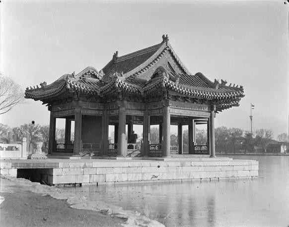 人间仙境中南海之瀛台老照片,光绪曾被囚禁在瀛台的办公处 - 知乎