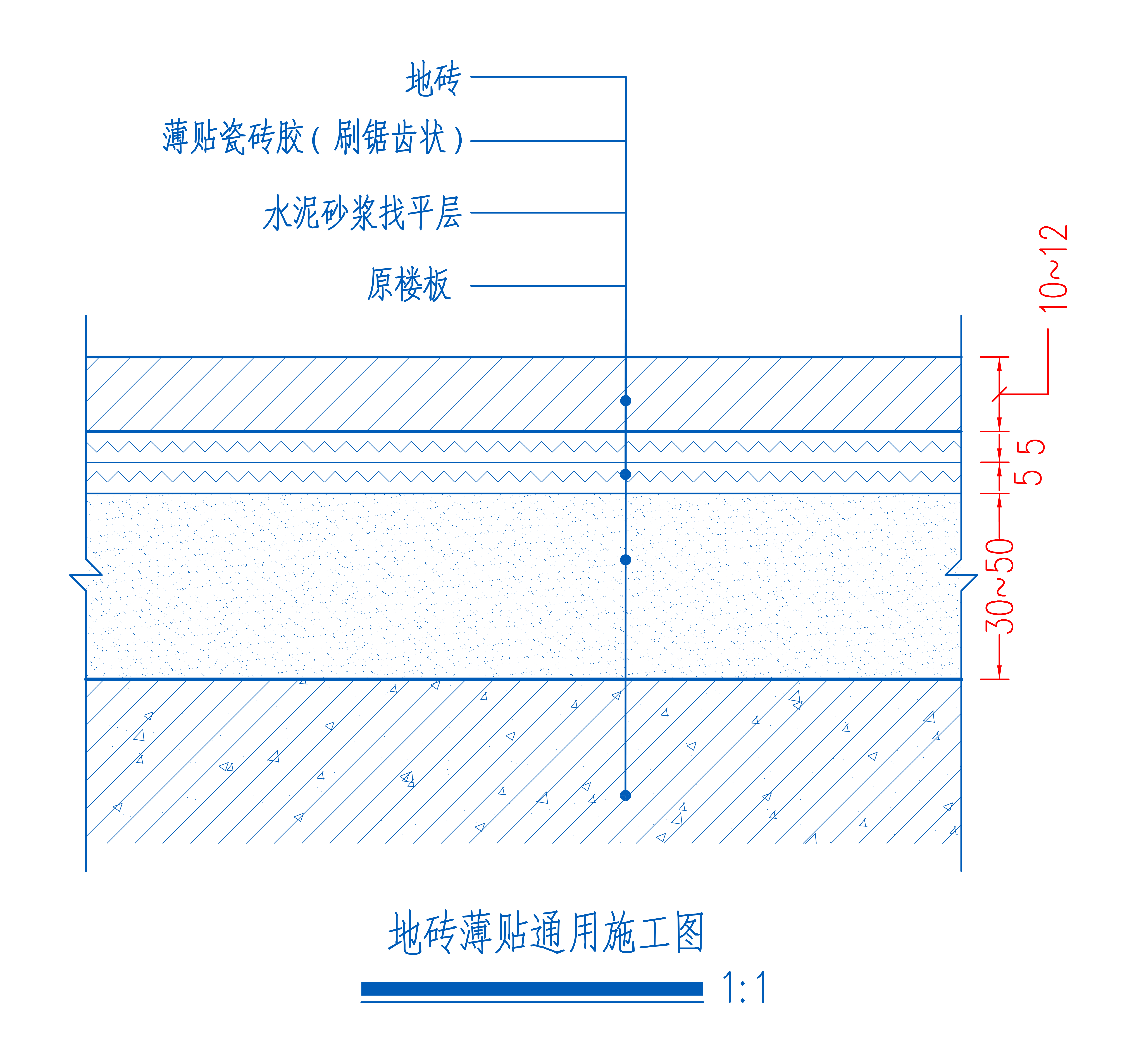 地砖铺贴施工工艺图解图片