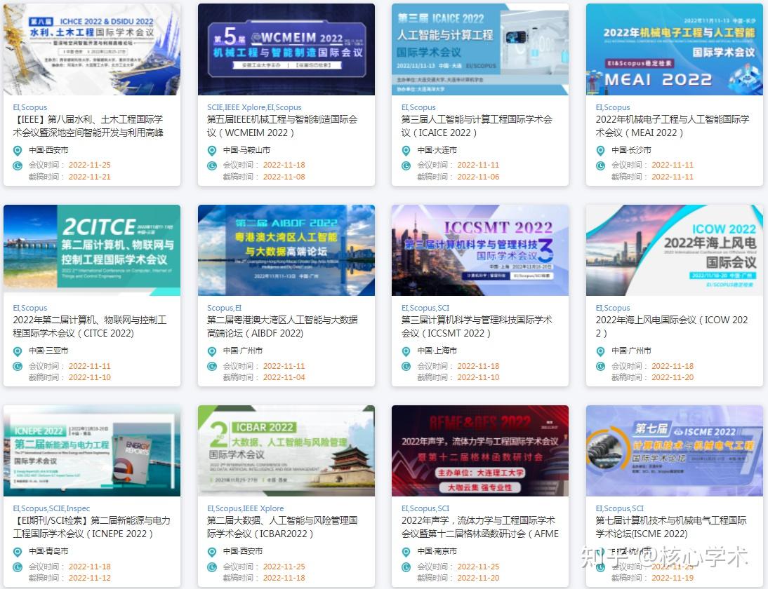11月国际会议征稿中~ 一周内录用!!! - 知乎
