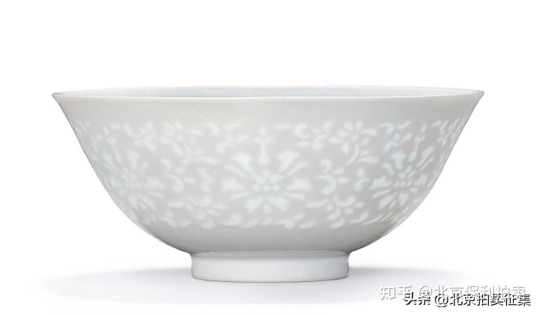清乾隆白釉玲珑瓷西番莲纹碗- 知乎